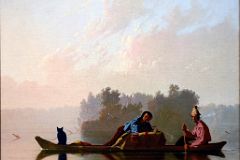 758 Fur Traders Descending the Missouri - George Caleb Bingham 1845 - American Wing New York Metropolitan Museum of Art